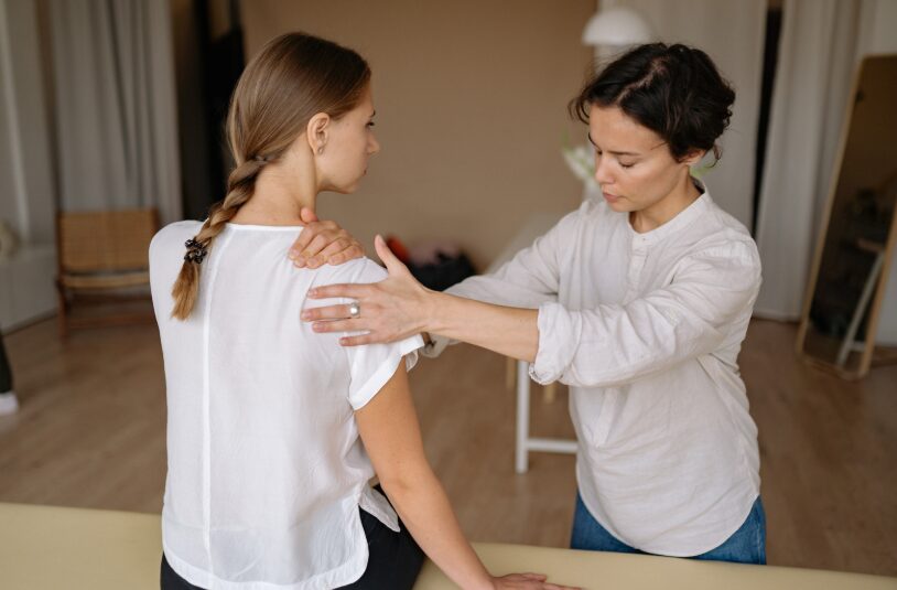 Myofascial release session at Oak Haven Massage